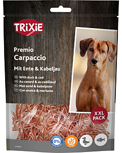 Dog snack, Carpaccio with duck & cod, 80 g