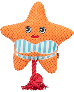 Toy for dogs Starfish, 22 cm, orange