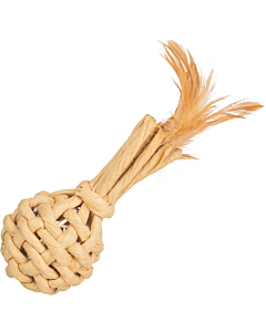 Kassi mänguasi Paberlõng sulgedega, 15 cm