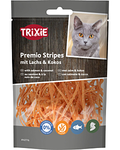 Maius kassidele PREMIO Lõhe ja kookosega triibud, 50 g