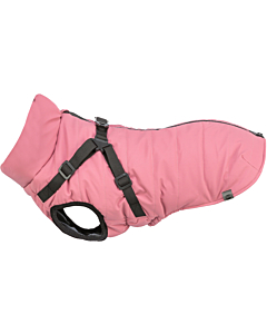 Пальто для собак со шлейкой Pontis Reflect, XS: 30 см, розовое