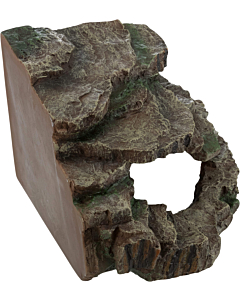 Террариумный декор Скала с пещерой и платформой, 24 × 19 × 25 cm