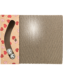 Когтеточка с мячиками, 38 х 5 х 30 см