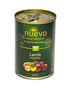 Täissööt (konserv) NUEVO täiskasvanud koertele - Lambalihaga ja kartuliga 400g