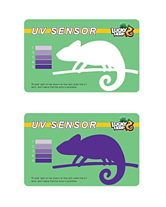 Lucky Herp UV-lamp test card