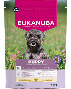 EUKANUBA Puppy kanalihaga väikestele koertele 800 g