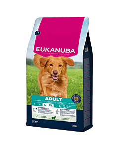 EUKANUBA Adult lambaliha ja riisiga suurtele koertele 12 kg