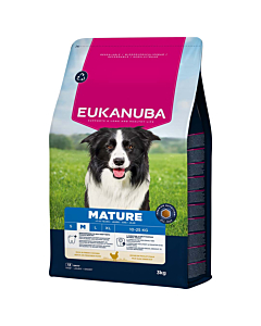 EUKANUBA Mature kanalihaga keskmistele koertele 3 kg