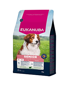 EUKANUBA Senior с бараниной и рисом мелким и средним собакам 3 кг
