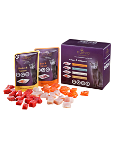 Täissööt (konserv) NUEVO Super-Premium kassidele - multipakk 8x85g