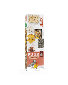 Лакомство для крупных попугаев PUUR Палочки Ананас/Арахис 140г