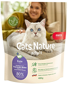 Mera Cats Nature Adult kuivtoit kassidele pardiga 400g