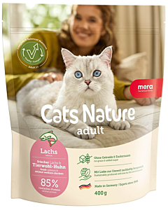 Mera Cats Nature Adult сухой корм для кошек Лосось 400г