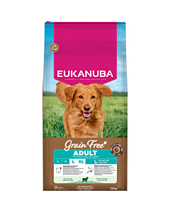EUKANUBA Adult с бараниной крупным собакам беззерновой 12 кг