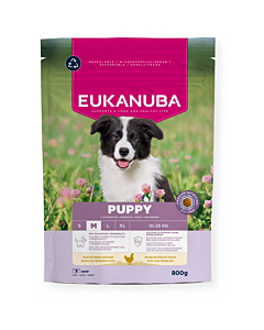 EUKANUBA Puppy с курицей средним собакам 800 г