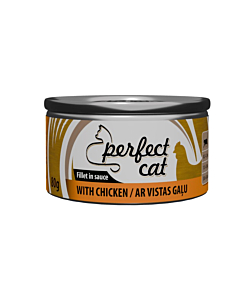 Täissööt (konserv) Perfect Cat kanaga kastmes 80g