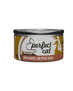Полноценный (влажный) корм Perfect Cat с уткой в ​​желе 80 г