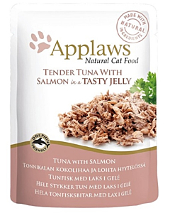 Applaws kassi einekotike tuunikalafilee/lõhe želees 70g