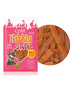 Maius kassidele Nibbly Grills, kana ja krevetid 30g