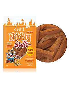 Maius kassidele Nibbly Grills, kana ja krevetid 30g