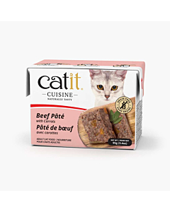 Полноценный (влажный) корм Catit Cuisine Pate говяжий паштет с морковью, 95 г