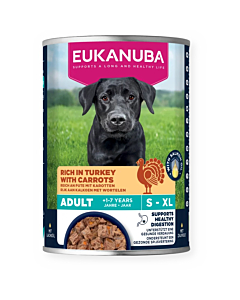 Полноценный (влажный) корм Eukanuba Dog Adult Индейка с морковью 400г