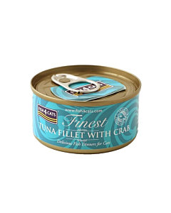 F4C tuna fillet with crab 70g wet food for cats