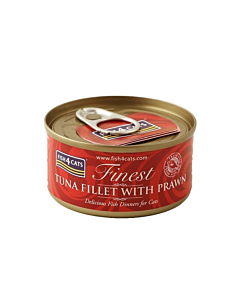 F4C tuna fillet with prawn 70g wet food for cats