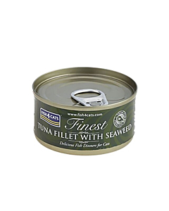 F4C tuna fillet with seaweed 70g wet food for cats