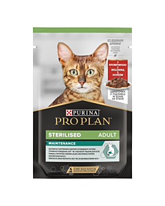 ProPlan для для стерилизованных кошек с говядиной 85 г влажный корм для котов