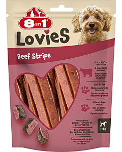 8in1 Lovies Beef Strips 80g