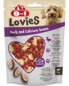 8in1 Lovies Duck & Calcium Bones 80g