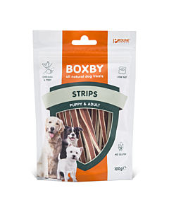 Boxby koera maius strips kana 100g
