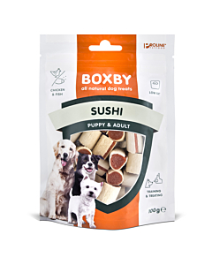 Boxby koera maius sushi kana/kala 100g