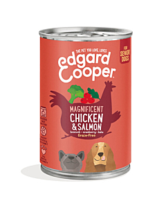 Edgard cooper koera konserv seenior kana/lõhe 400g