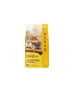 Burgess excel hamstri, liivahiire ja hiire täissööt 750g
