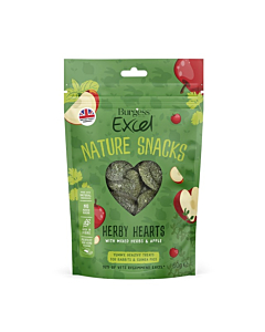 Burgess excel väikelooma maius herby hearts 60g