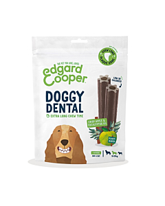 Edgard cooper koera maius dental keskm tõug õun/eukalüpt 160g n7