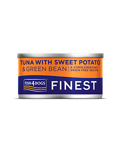 F4d koera konserv tuunikala/bataat/roheline uba 85g