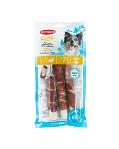 Bf double koera maius täidetud närimisrull part 17cm 160g n3