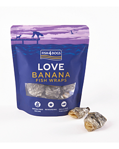F4d koera maius fish wraps banaan 90g
