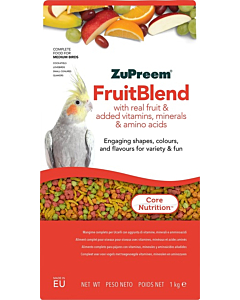 Zupreem lindude täissööt fruitblend medium birds 1kg