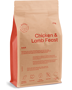 Buddy koera täissööt kana/lammas 2kg