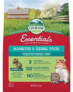 Oxbow essentials hamstri & liivahiire täissööt 0.5kg