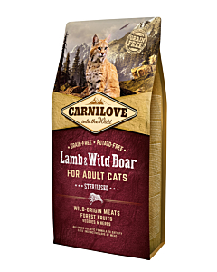 Carnilove Lamb & Wild Boar for Sterilised kassitoit 6 kg