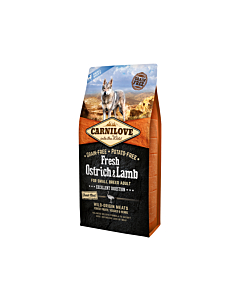 Carnilove Fresh Ostrich & Lamb for Small Adult koeratoit 6 kg