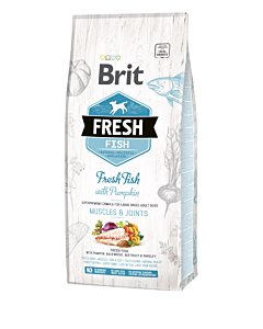 Brit Fresh Fish & Pumpkin Adult Large Muscles & Joints koeratoit 12 kg