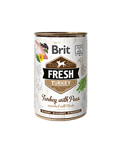 Brit Fresh Turkey with Peas konserv koertele 400g