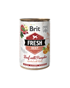 Brit Fresh Beef with Pumpkin konserv koertele 400g