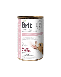 Brit Veterinary Diet Hypoallergenic konserv koertele 400g
